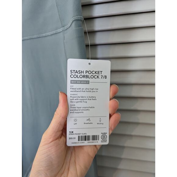 NWT Athleta Stash Pocket Colorblock 7/8 tight 1X - Picture 4 of 6